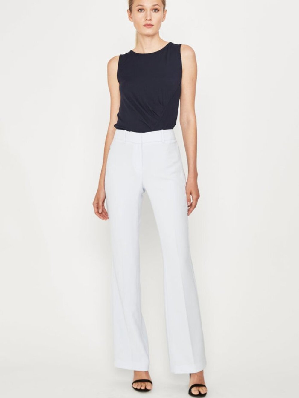 Tahari fit and flare pants in seafoam, new with tags, size 10